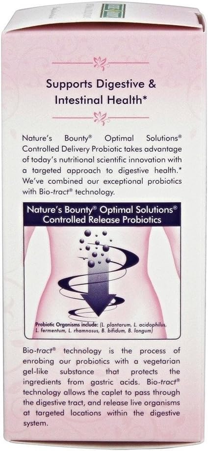 Nature's Bounty Optimal Solutions Probiotic Targeted Release, 30 Tablets x 2