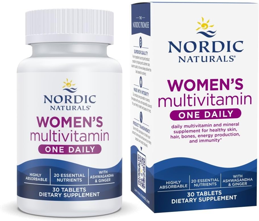 Nordic Naturals Women's Multivitamin One Daily - Multivitamínico para Mujeres - 30 Comprimidos