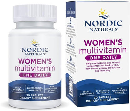 Nordic Naturals Women's Multivitamin One Daily - Multivitamínico para Mujeres - 30 Comprimidos – Image 1