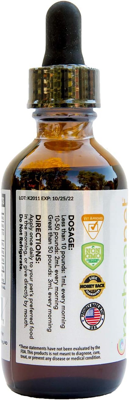 RestoraPet Liquid Multivitamin for Dogs & Cats Bacon Flavor | Joint & Cellular Support | Plant-Based, Non-GMO, Veterinarian-Approved Ingredients