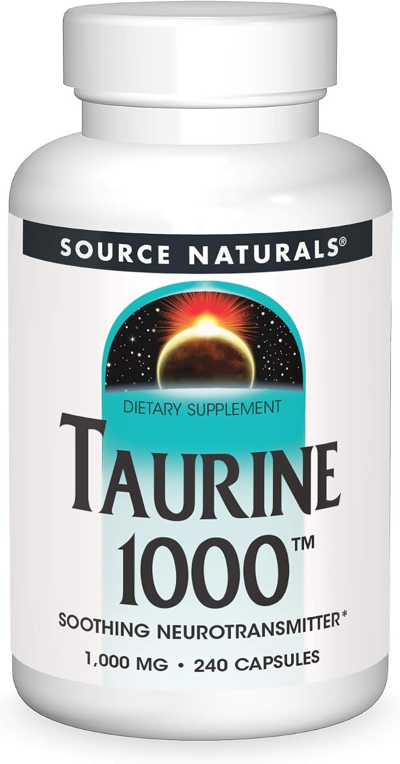 Source Naturals Taurina, 1000mg - 240 Cápsulas