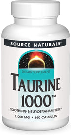 Source Naturals Taurina, 1000mg - 240 Cápsulas