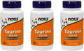 NOW Taurina 500 mg, 100 Cápsulas (Pack de 3)