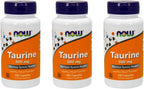 NOW Taurina 500 mg, 100 Cápsulas (Pack de 3)
