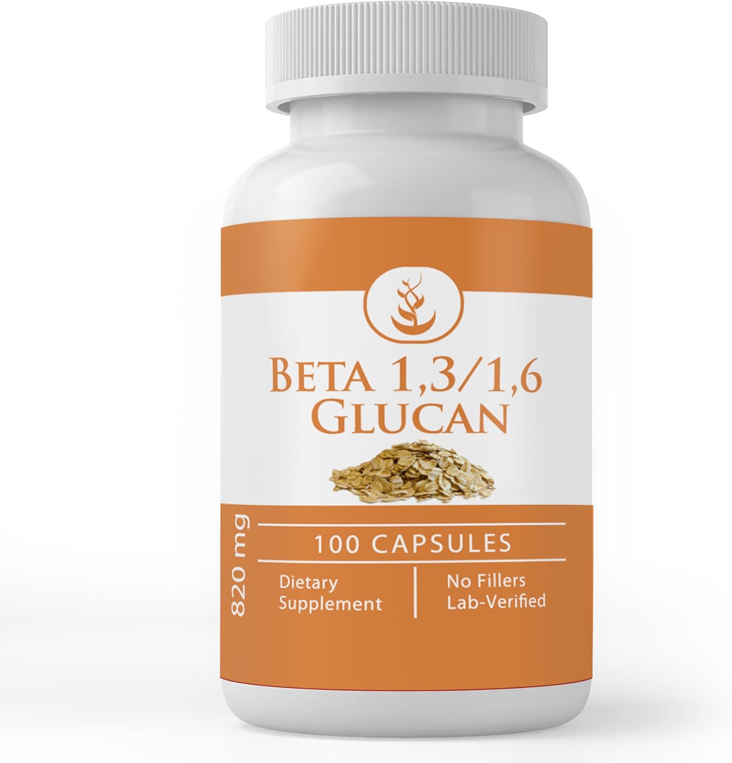 Beta Glucano 1,3/1,6 de Pure Original Ingredients (100 Cápsulas) - Puro, Sin Aditivos ni Rellenos