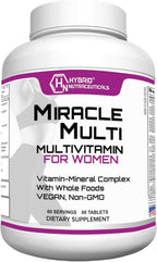 MiracleMulti Women Multivitamin - Multivitamínico para Mujeres con Probióticos y Biotina (60 comprimidos)