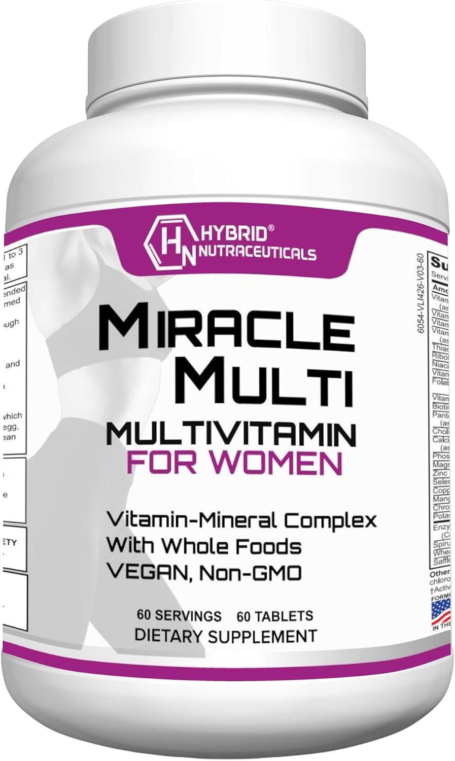 MiracleMulti Women Multivitamin - Multivitamínico para Mujeres con Probióticos y Biotina (60 comprimidos)