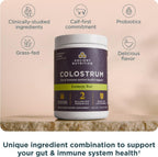 Ancient Nutrition Colostrum Superfood Powder, Calostro Bovino de Pasto, Lactoferrina y Probióticos, Sabor Limón, 60 Porciones