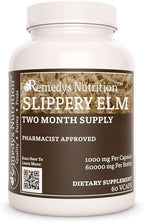Slippery Elm Bark | 1,000 mg, 60 Cápsulas Veganas - Remedy's Nutrition