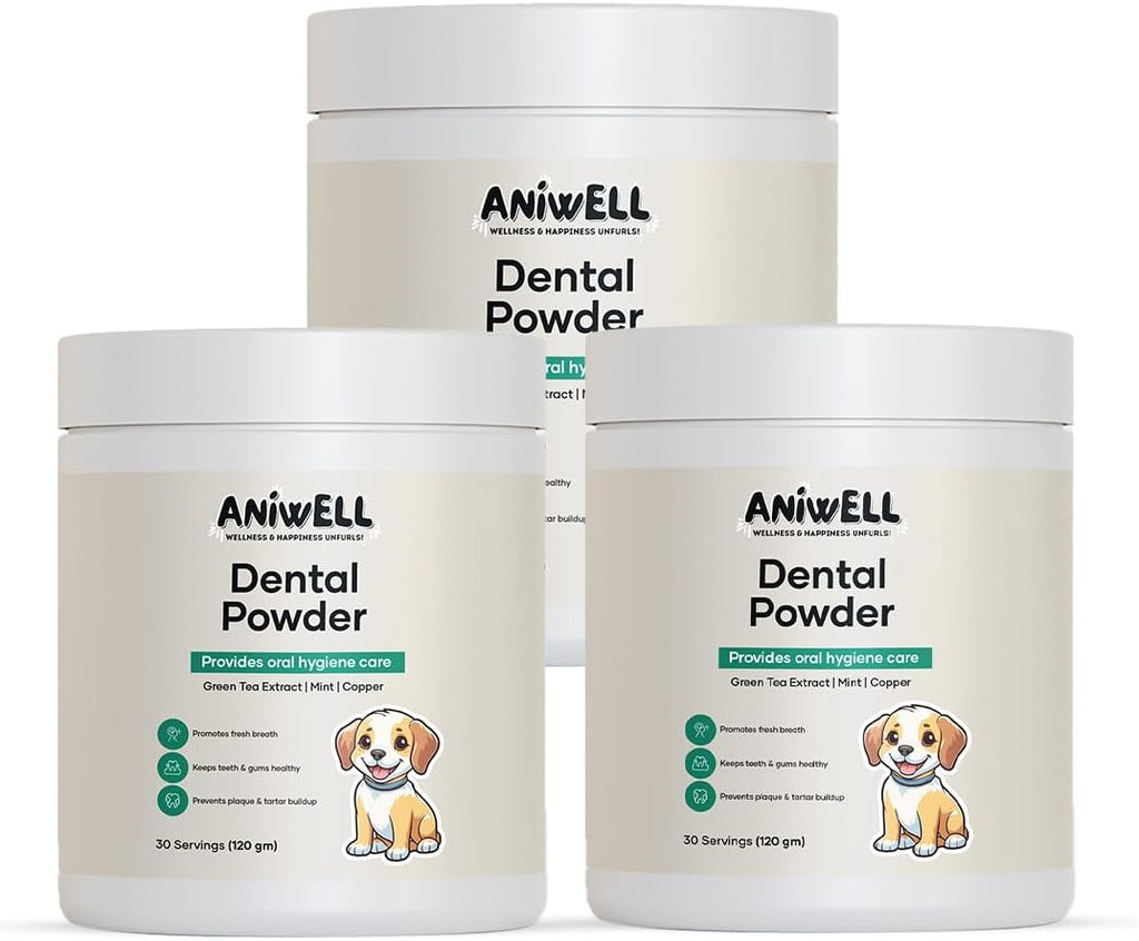 Aniwell Dog Dental Powder - Polvo Dental para Perros con Extractos Herbales