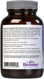 Bluebonnet Nutrition Beautiful Ally Keratin Care - Complemento capilar con biotina y queratina (30 cápsulas)