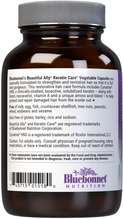 Bluebonnet Nutrition Beautiful Ally Keratin – Complejo de aminoácidos: Aporta L-cisteína, L-metionina y otros – Image 7