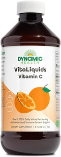 Dynamic Health VitaLiquids Vitamina C Líquida 1000 mg con Escaramujo y Bioflavonoides - 240 ml