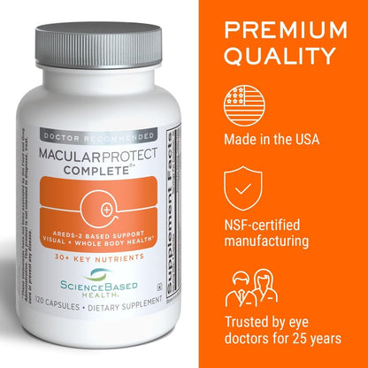 ScienceBased Health MacularProtect Complete – Vitaminas C y E: Actúan como antioxidantes que ayudan a neutralizar – Image 6