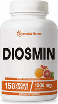 Pure Diosmin 1000mg Complex Formula, 150 Cápsulas – Suplemento de Diosmina con Bioflavonoides Cítricos