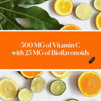Vitamina C 500 mg con Bioflavonoides 25 mg – 60 Cápsulas Blandas