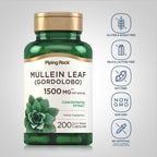 Piping Rock Extracto de Hoja de Gordolobo | 200 Cápsulas | Suplemento Herbario No-GMO y Sin Gluten