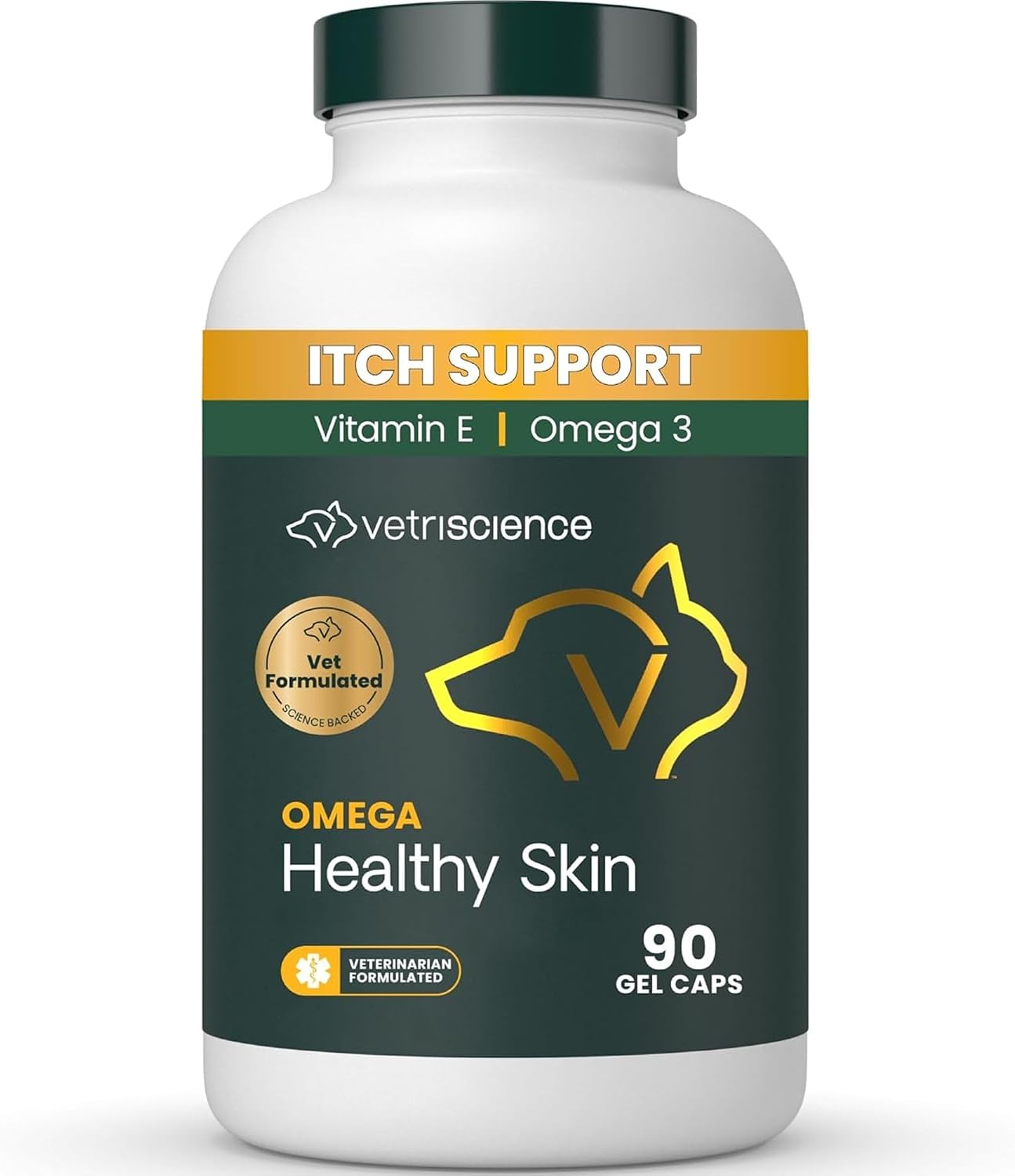 VetriScience Omega Cápsulas de Aceite de Pescado 3,6,9 - 90 Cápsulas (Más de 750 mg de Omega por Cápsula)