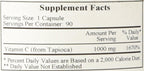 Ecological Formulas - Vitamina C-1000 de Tapioca, 90 cápsulas
