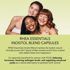 RHEASILVIA Myo-Inositol y D-Chiro Inositol 40:1 con Folato y Magnesio | 60 Cápsulas