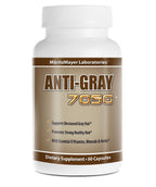 Anti-gray 7050 Hair 60 Cápsulas - Reduce las canas - Restaura el color natural del cabello - 1 frasco