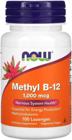 Metil B-12 5000 mcg - 60 Comprimidos Sublinguales - NOW Foods