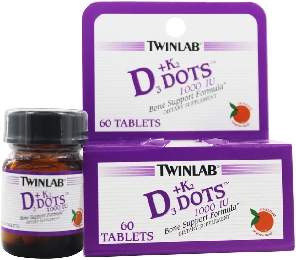 Twinlab Vitamina D3 1000 + K2.