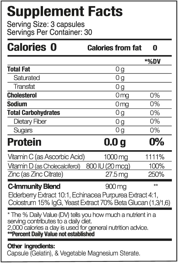 Vitamina C – 180 Cápsulas (2 Paquetes) – PaleoLife