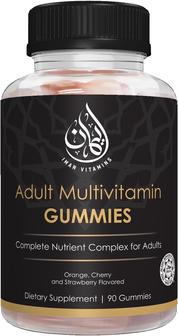 Iman Vitamins Halal Complete Complex Adult Multivitamin Gummies - 90 Gominolas
