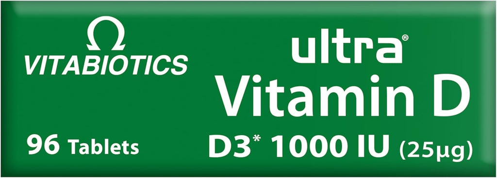 Ultra Vitabiotics Vitamina D3, 96 tabletas