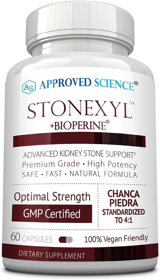 Approved Science Stonexyl - Apoyo Herbal para la Salud Renal - 360 Cápsulas - Chanca Piedra - Alta Absorción - Vegano