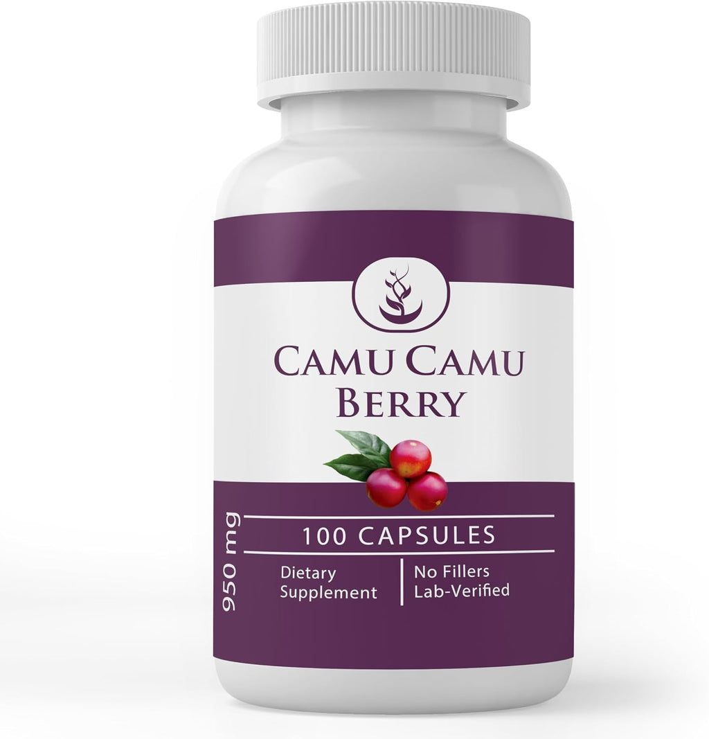 Pure Original Ingredients Camu Camu Berry (100 Cápsulas) Siempre Puro, Sin Aditivos ni Rellenos, Verificado en Laboratorio