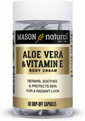 Mason Natural Crema Corporal de Aloe Vera y Vitamina E - 60 Cápsulas
