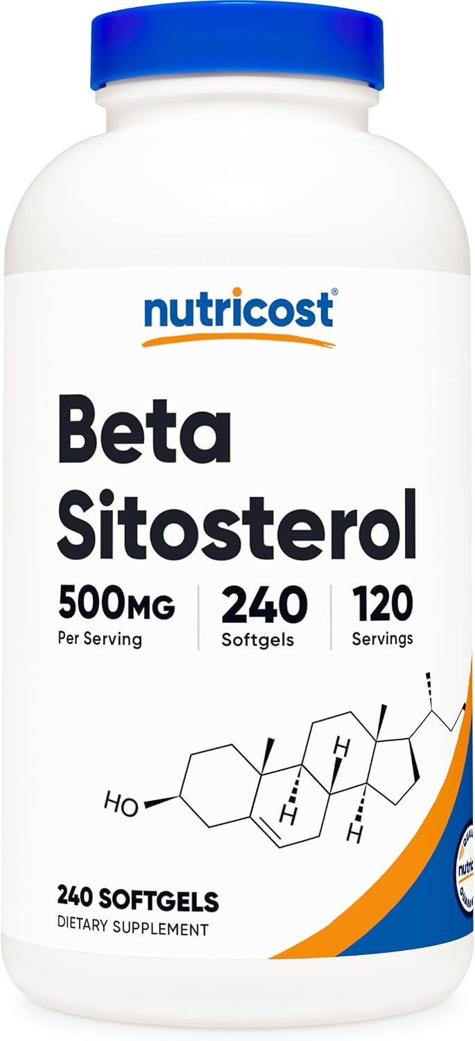 Nutricost Beta Sitosterol 500 mg - 240 Cápsulas Blandas