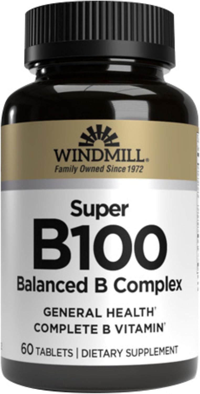 Complejo B-100 Windmill - 60 tabletas