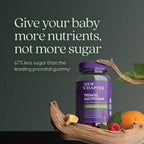 New Chapter Gominolas Multivitamínicas Prenatales – 67% Menos Azúcar, Para Mamá y Bebé Saludable con Metilfolato, Vitamina D3, Colina + Jengibre, Sin OGM, Sin Gluten, Sabor Cítrico de Bayas, 90 unidades