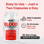 (5 Pack) Blood Stabilizer Advanced Blood Formula Capsules, Original Blood Stabilizer Supplemen All Natures Pills - Maximum Strength, BloodStabilizer Premium Vitamin Reviews, 150 Capsules for 5 Months