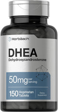 Horbäach DHEA 50mg | 150 Comprimidos | Suplemento No-GMO, Sin Gluten