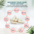VITAL NUTRITIVE Vital Hair Complex – Biotina y Vitaminas B para Cabello, Piel y Uñas