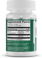 Essential Elements Vitamina D3 5000 UI - Cápsulas blandas con aceite de oliva - 90 unidades