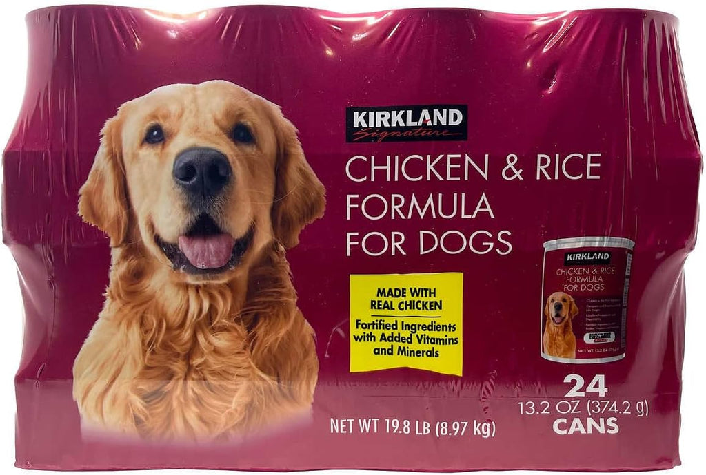 KIRKLAND Signature Comida para Perros Pollo y Arroz, 374 g (24 latas)