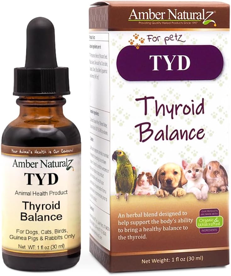 Amber NaturalZ TYD Thyroid Balance Suplemento Herbal para Mascotas (30 ml)