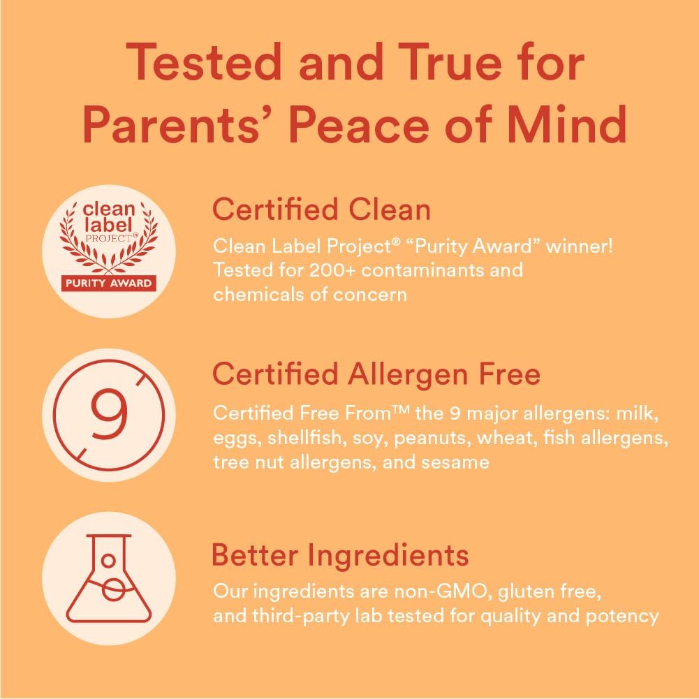 SmartyPants Kids Multivitamin Gummies - Omega 3, Vitaminas D3, C, B12, B6, A, K, Zinc y Biotina - 120 Gomitas (30 Días)