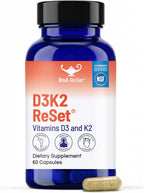 RnA ReSet D3K2 Reset – 4000 UI Vitamina D3 y 100 mcg K2 (60 Cápsulas) NSF Certified