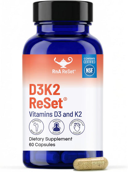 RnA ReSet D3K2 Reset – 4000 UI Vitamina D3 y – Fuente de la vitamina D3: La D3 puede obtenerse de lanolina (origen – Image 6