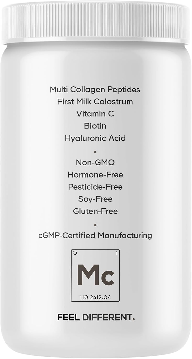 Codeage Multi Collagen Colostrum Platinum - Polvo de Colágeno y Calostro con Biotina y Vitamina C