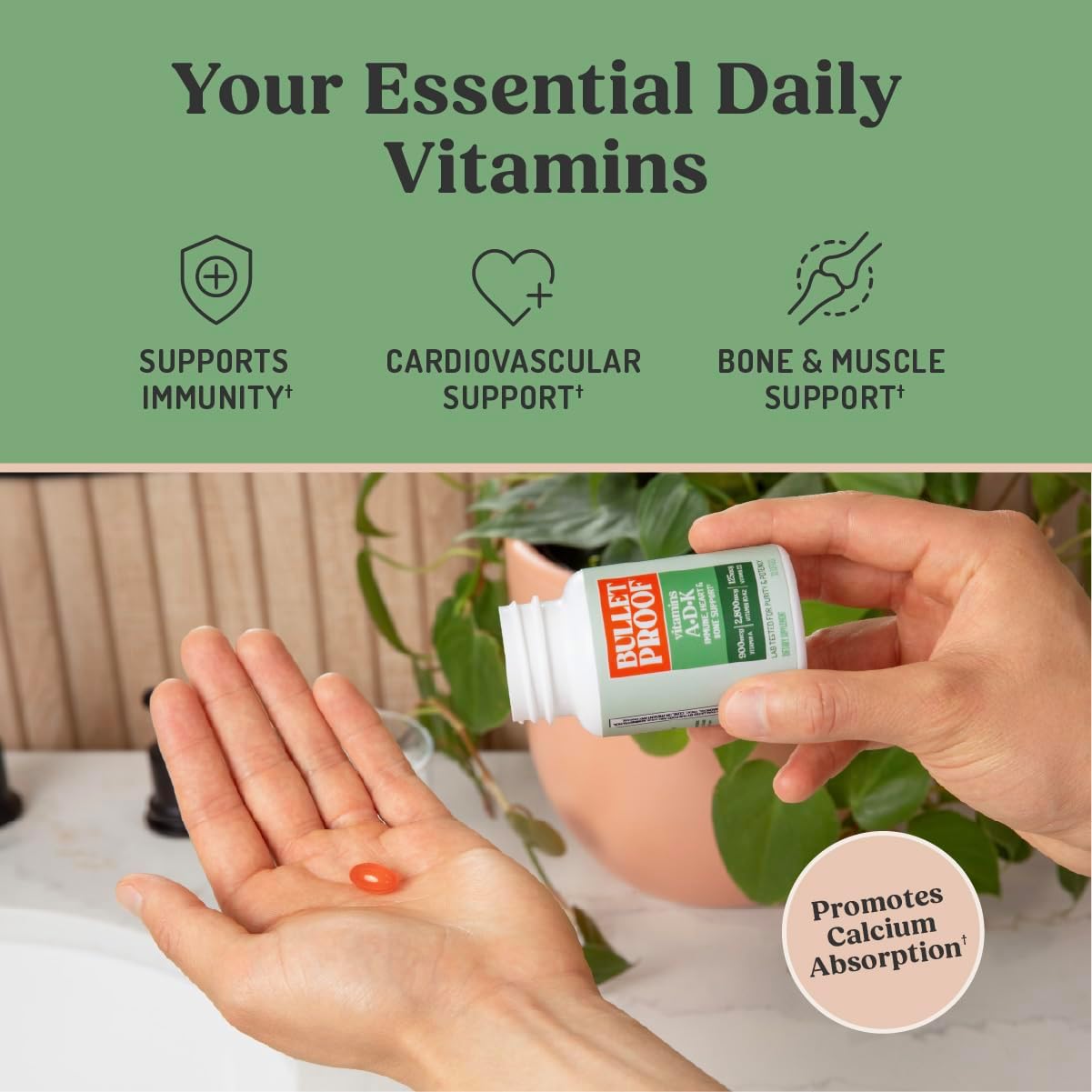 Bulletproof Vitamins A-D-K Softgels, 30 Cápsulas