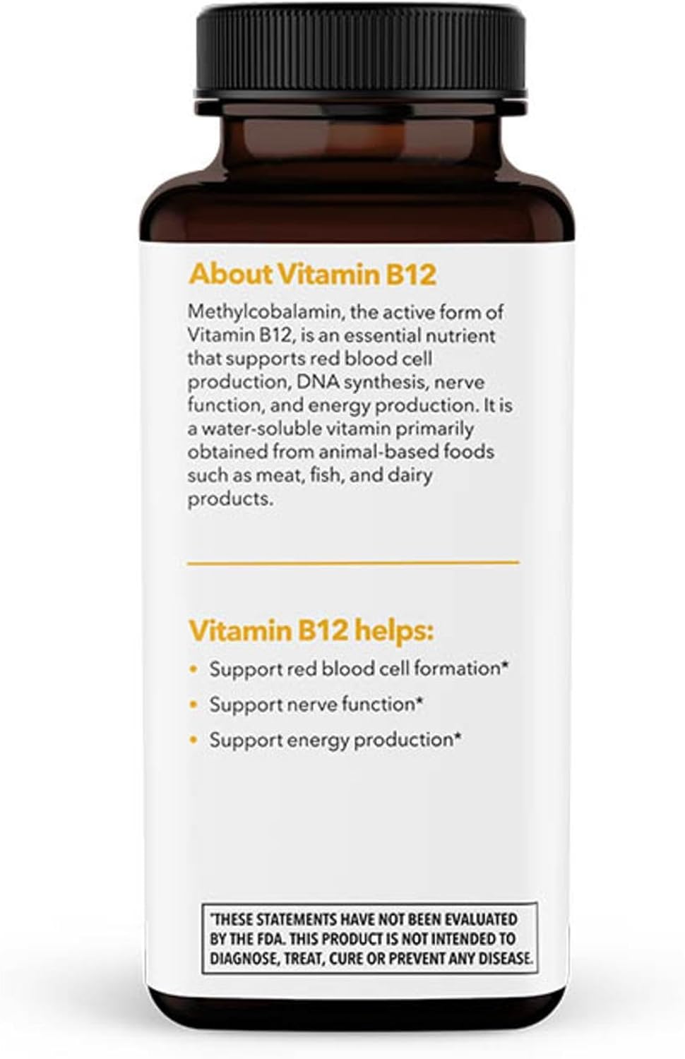 LifeSeasons Essentials Vitamina B12 10.000 mcg Quick Melts – Metilcobalamina B12 para la producción de energía y el soporte del sistema nervioso – Sabor a bayas – Comprimidos de disolución rápida – 60 comprimidos