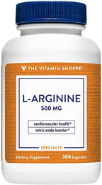 The Vitamin Shoppe L-Arginina 500mg - 300 Cápsulas