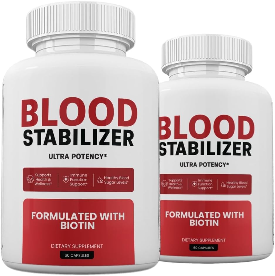 Zonata (2 Pack) Blood Stabilizer Capsules, Blood Stabilizer Premium Formula, 120 Capsules